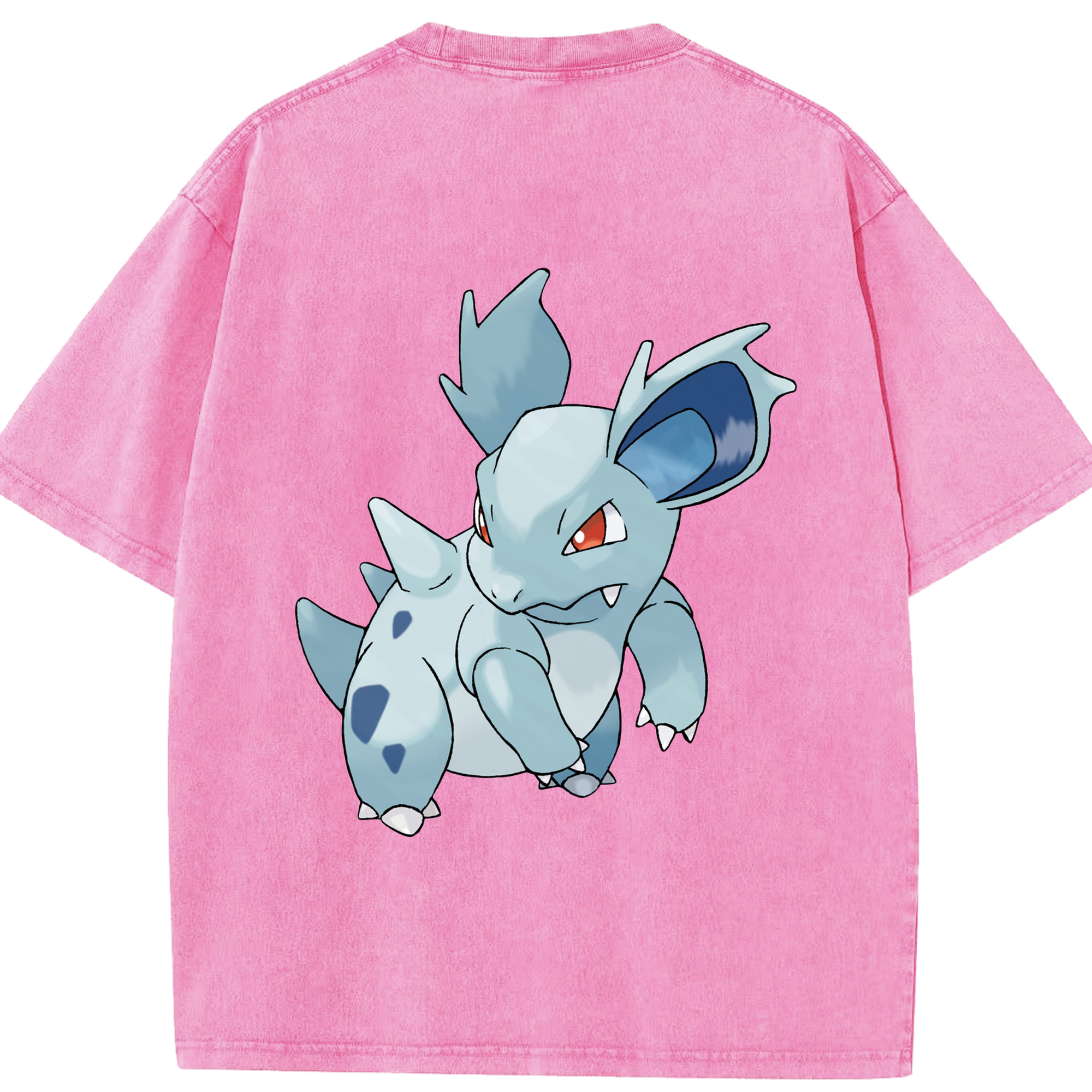 （画像用） ポケットモンスター Pokémon 綿100% ヴィンテージ風 半袖Tシャツ（背面プリント）